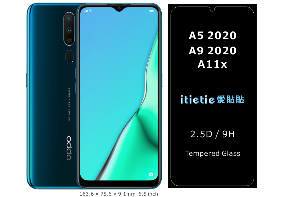OPPO A11x/A5 2020/A9 2020 6.5 inch Tempered Glass Perfect Match-Best
